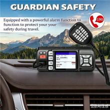 Portable UHF/VHF Car Mobile Radio 25W High Power FM Transceiver 128 Channels Dual Band Two Way Radio for Vehicle