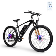 27.5'' Electric Bike, 250W with 36V 7.8Ah Removable Battery (Black)