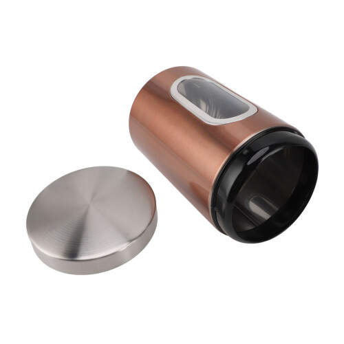 3 Stück Kaffeebehälter Edelstahl Bronze luftdicht 1