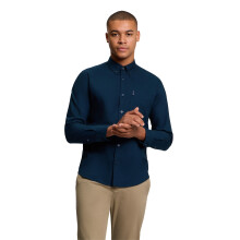 (M, Dark Navy) Ben Sherman Mens Signature Oxford Long Sleeve Shirt