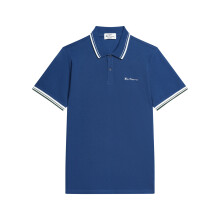(2XL, Blueberry) Ben Sherman Mens Signature Pique Short Sleeve Polo Shirt
