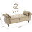 (Brown) Velvet Fabric Storage Sofa Bench Footstool 2