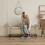 (Brown) Velvet Fabric Storage Sofa Bench Footstool 4