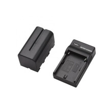 NP-F750/ NP-F770 Camera Battery and Charger Kit 1PC 7.2V 5200mAh Large Rechargeable Battery with USB