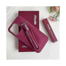 (Gray, Iphone 16 Plus) (Iphone 14, Raspberry) Rhode With Lip Gloss Phone Case for iPhone 16 15 14 13 12 17 11 Pro Max Plus Lip