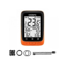 (BC107-B) (BC107-O) Wireless Bike Computer GPS Speedometer with Bluetooth 5.0 ANT+ Waterproof 2.4" Display for Cycling GPS BDS Tracking