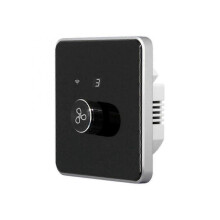 Smart Wifi Fan Switch 5 Speed Control EU Ceiling Fan Rotary/Knob Switches Tuya Remote for Alexa Home(Black) DS