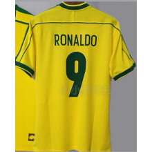 (Matches the image, XL) Classic Soccer Jersey Retro Football Jersey Santos Zidane AC Milan Brazil Nigeria France National Team Jersey