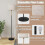 (Flaxen)60" Floor Lamp Remote Control, Linen Shade 3