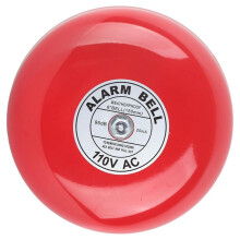 Campana Elettrica Rotonda Antincendio CB-6B 95dB 5,9", Base In Alluminio per Scuole, Ascensori e Uso Industriale AC 110V