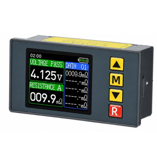 TS607 DC5V High-Precision Internal Resistance Tester, 1.77" TFT Color AC 4-Wire Method Lithium Battery Voltmeter