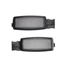 2Pcs Led Sun Visor Reading Light Dome Makeup Mirror Lights for B7 Superb Tharu 56D947109 Black