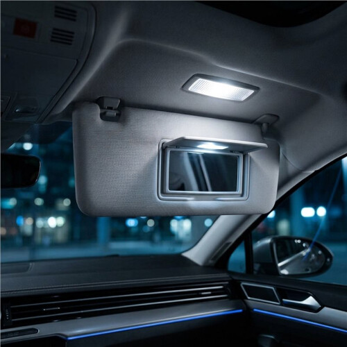2Pcs Led Sun Visor Reading Light Dome Makeup Mirror Lights for   B7  Superb Tharu 56D947109 Gray 1