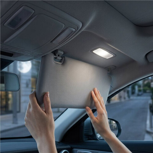 2Pcs Led Sun Visor Reading Light Dome Makeup Mirror Lights for   B7  Superb Tharu 56D947109 Gray 2