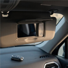 2Pcs Led Sun Visor Reading Light Dome Makeup Mirror Lights for B7 Superb Tharu 56D947109 Gray