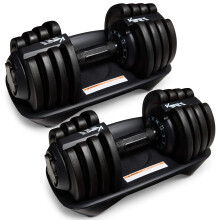 KM-Fit 2x Dumbbells | Up to 18 kg | 12 Levels