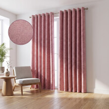 (66" x 72" In, Blush Pink) 100% Blackout Ringtop Curtains- 260GSM Thick Linen Curtains 3 Layers Light Blocking Technology