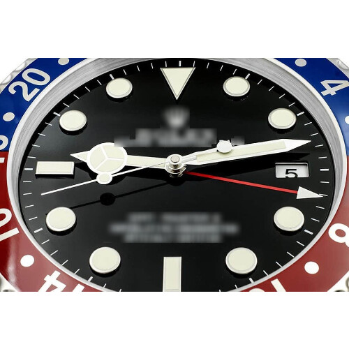 Rolex GMT Master II Pepsi-klocka (väggklocka) - 1