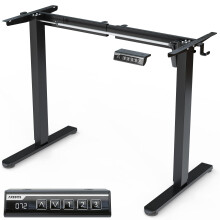 AREBOS Height Adjustable Desk Frame | Black