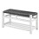 LIVIVO Habi Hallway Shoe Bench - Grey/White 1