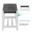 LIVIVO Habi Hallway Shoe Bench - Grey/White 6