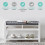 LIVIVO Habi Hallway Shoe Bench - Grey/White 7