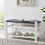 LIVIVO Habi Hallway Shoe Bench - Grey/White 8