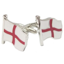 England Flying St George Cross Flag Cufflinks