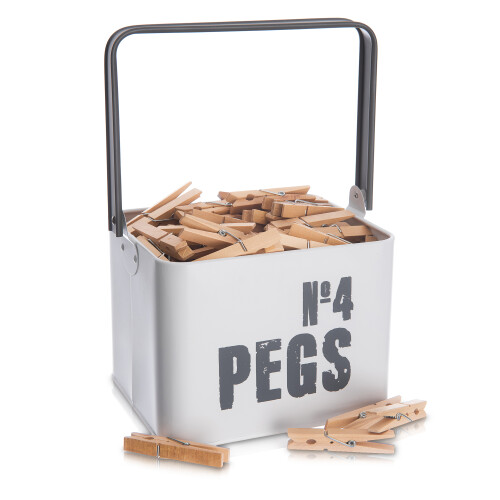 LIVIVO Livivo Laundry Peg Metal Caddy