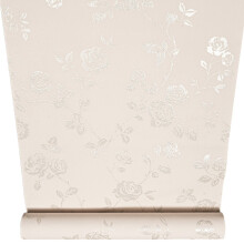 Pink Blush Floral Wallpaper Silver Glitter Shimmer Feature Wall