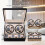 Luxury 4 Watch Winder Box with 6 Storage Slots 7