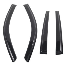 Rain Guards Wind Deflectors for VW Tiguan MK1 08-16 4PC Set Front Rear Black