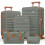 SHOWKOO Suitcase Sets 5 Piece Expandable Hardshell PC Luggage, Green 1