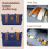 SHOWKOO Suitcase Sets 5 Piece Expandable Hardshell PC Luggage, Blue 7