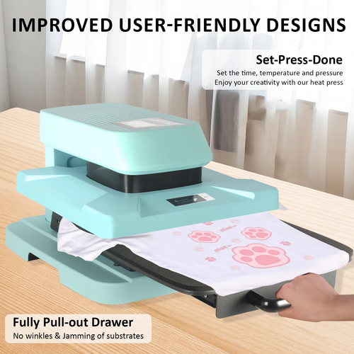 Automatic Heat Press Machine 15"x15"in Sublimation Printer T Shirt Iron Transfer 1