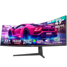 Gawfolk 49 inch Ultra-Wide Curved 240Hz Gaming Monitor,DQHD PC Screen