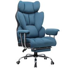 GTPLAYER Gaming Chair Heavy Duty Executive Office Chair with Footrest & Pocket Spring Lumbar Support, Big and Tall Adjustable High Back Computer Chair