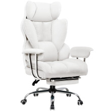 GTPLAYER Gaming Chair Heavy Duty Executive Office Chair with Footrest & Pocket Spring Lumbar Support, Big and Tall Adjustable High Back Computer Chair