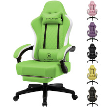 GTPLAYER Gaming Chair with Footrest, Ergonomic Computer Desk Chair with Pocket Spring Cushion Home Office High Back Support Lumbar Support Heavy Duty