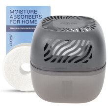 Reusable Dehumidifier 1000ml 2 Refill Tabs Grey