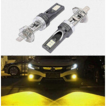 2 τεμάχια H1 DC12V-24V 12W 3000K 800LM 12LEDs SMD-3030 Λαμπτήρες Ομίχλης LED Αυτοκινήτου