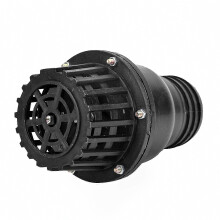 3" PVC Low Pressure Flat Check Valve for Water Pump Fluid Machine Black