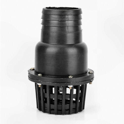 3" PVC Low Pressure Flat Check Valve for Water Pump Fluid Machine Black 2