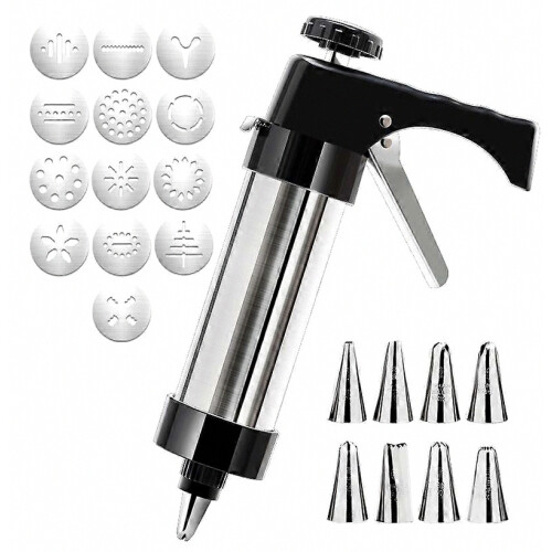 Cookie Press Baking Tools, Cookie Extruder, Pastry Bag, Decorating Tips, Molds, Home Use Set