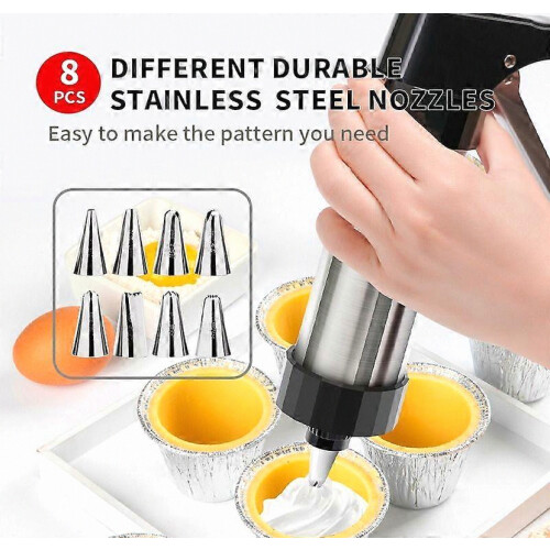 Cookie Press Baking Tools, Cookie Extruder, Pastry Bag, Decorating Tips, Molds, Home Use Set 2