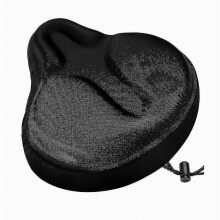 Pyörän istuintyyny, erittäin leveä geelipehmuste, ergonominen, liukumaton, tuuletettu, kuntopyörille