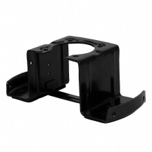 Support de fixation pour ventilateur de plafond compatible avec divers luminaires, acier laminé à froid noir, verrouillage latéral sécurisé