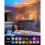 Lampe de douche/salle de bain LED étanche 16 couleurs, rechargeable, avec télécommande et commande tactile 5