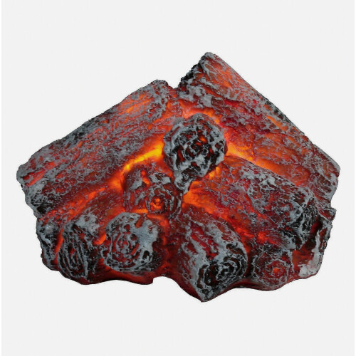 LED Artificial Fire Flame Light, Flameless Fireplace Light LED Fireplace with Realistic Log Wood Burning Flame