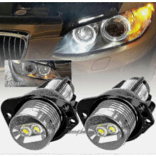 Κιτ προβολέων LED Angel Eyes συμβατό με λάμπες αναβάθμισης φώτων ημέρας BMW E90 E91 6000K Xenon Whit